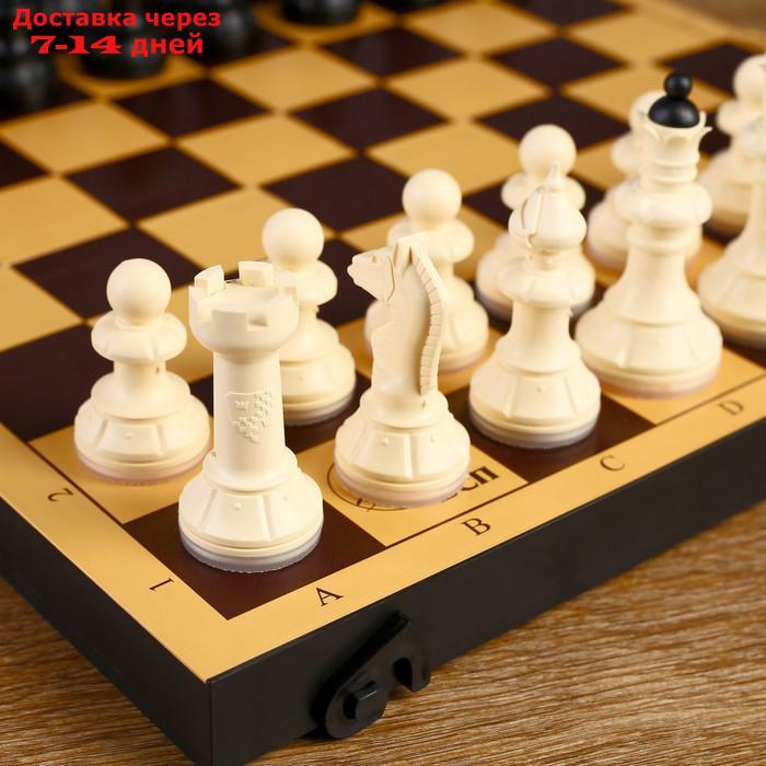 Настольная игра 2 в 1 "Семейная": шахматы обиходные, шашки (доска пластик 30х30 см) - фото 5 - id-p99851003
