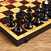 Настольная игра 2 в 1 "Семейная": шахматы обиходные, шашки (доска пластик 30х30 см), фото 6