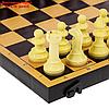 Настольная игра 2 в 1 "Семейная": шахматы обиходные, шашки (доска пластик 30х30 см), фото 10