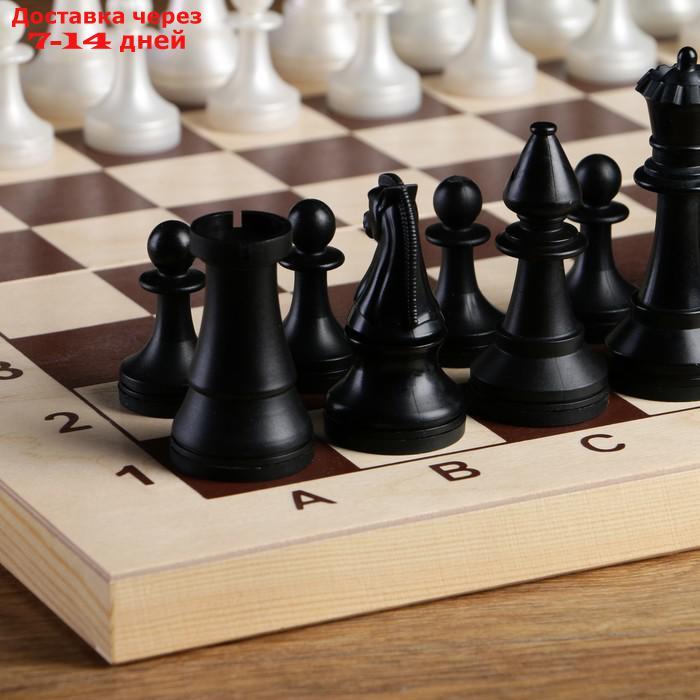 Фигуры шахматные гроссмейстерские пластиковые (король h=10.5 см, пешка h=5 см) - фото 2 - id-p104674947