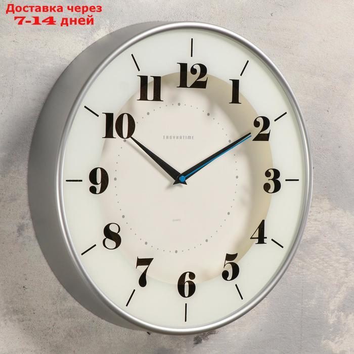 Часы настенные "Классика", плавный ход, печать по стеклу, d=30.5 см - фото 2 - id-p168457674