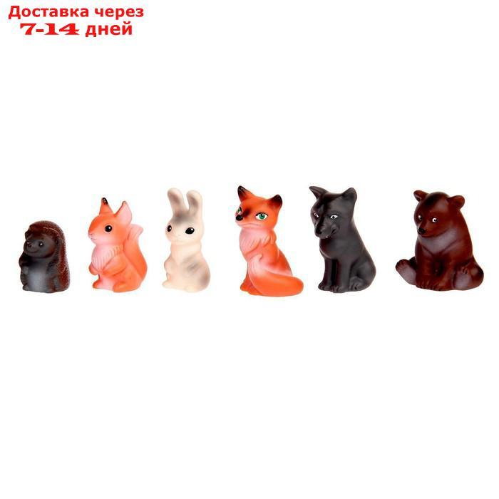 Набор резиновых игрушек "Животные леса" - фото 1 - id-p136157998