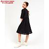 Платье для девочки MINAKU: Cotton collection, цвет чёрный, рост 104 см, фото 5