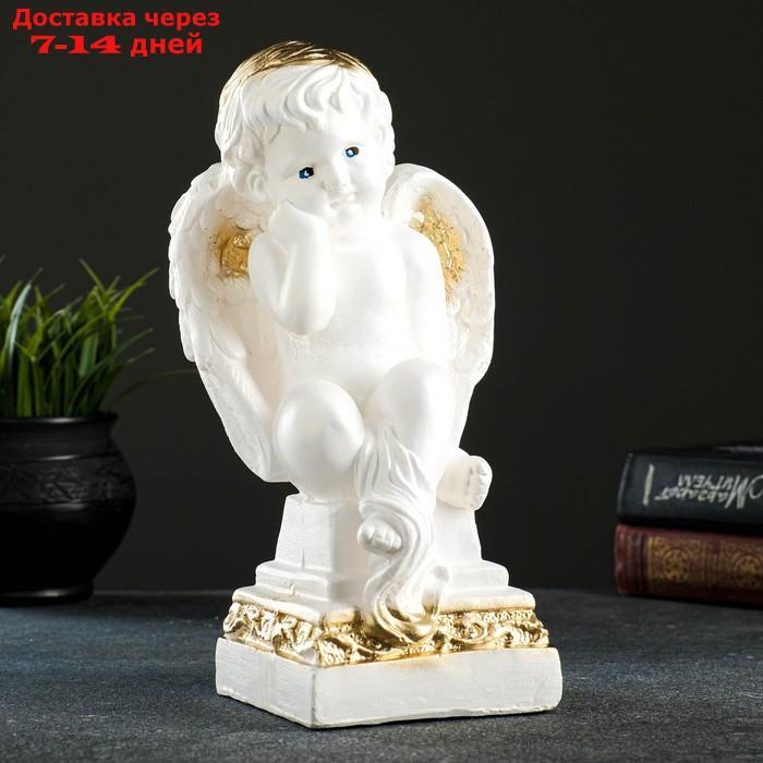 Фигура "Ангел на Пьедестале" белый 25х14х12см - фото 1 - id-p164161219