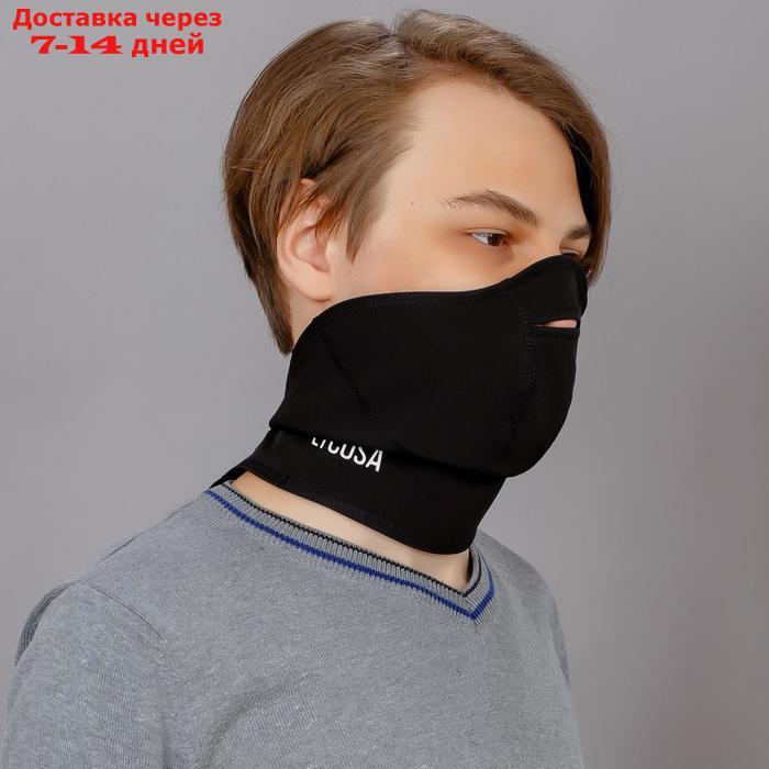 Ветрозащитная маска LYCOSA WINDSTOPPER BLACK - фото 2 - id-p136153196