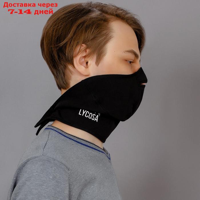 Ветрозащитная маска LYCOSA WINDSTOPPER BLACK - фото 3 - id-p136153196