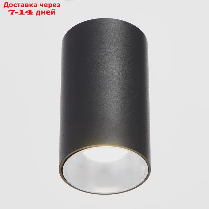 Светильник 671516/1 LED 12Вт черный-серебро 7,5х7,5х15 см