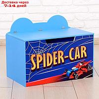 Контейнер-сундук с крышкой SPIDER CAR, цвет синий