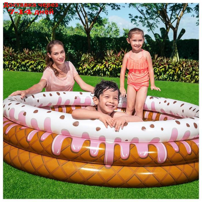 Бассейн надувной Sundae Funday, 160 x 160 х 38 см, 51144 Bestway - фото 4 - id-p156258523