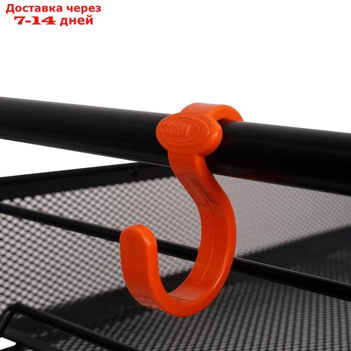 Этажерка "Ладья 2К", 3 яруса, 44×25×73,5 см, на колёсиках, цвет чёрный - фото 7 - id-p185681525