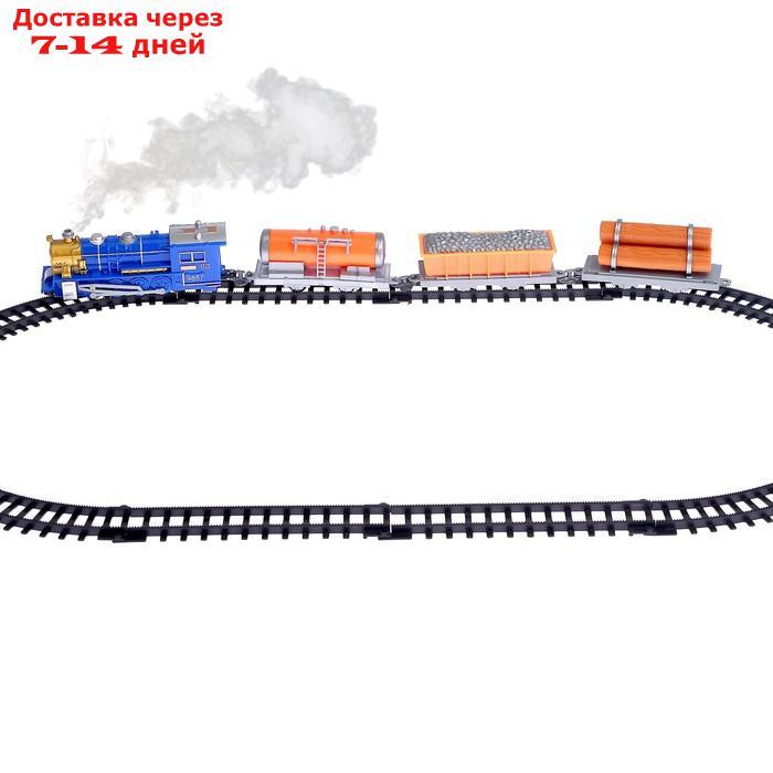 Железная дорога "Паровоз", работает от батареек - фото 3 - id-p181602324
