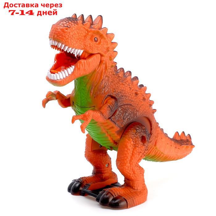 Динозавр "Рекс" работает от батареек, световые и звуковые эффекты, МИКС - фото 4 - id-p156259098