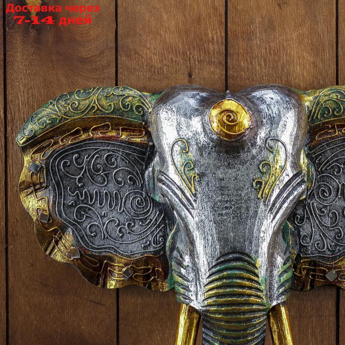 Панно настенное "Голова слона" 33х13х40 см - фото 2 - id-p178318669