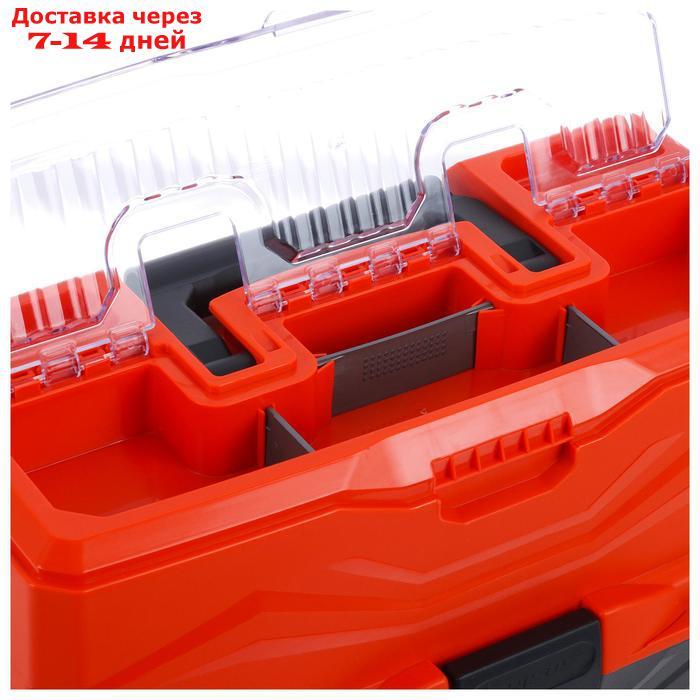 Ящик для снастей Tackle Box NISUS трёхполочный, цвет оранжевый - фото 3 - id-p184487961