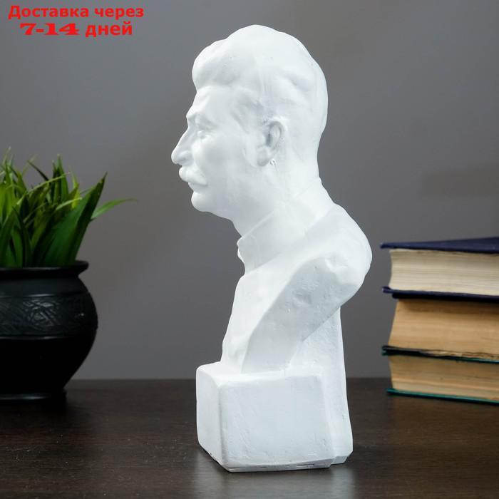 Бюст Сталина, белый 12х24см