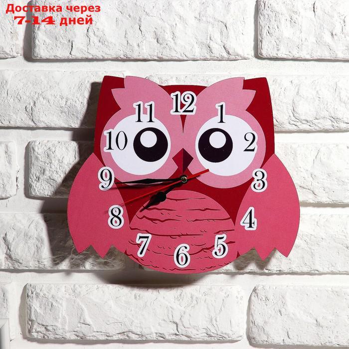 Часы настенные, серия: Детские, "Розовая сова", 24 см, микс - фото 5 - id-p156249038