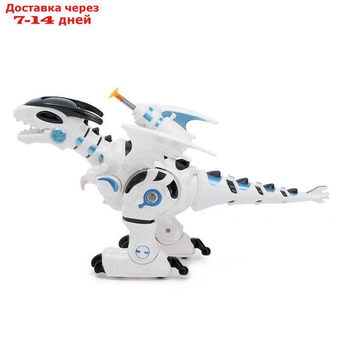 Робот-игрушка "Динозавр тиранобот", стреляет, свет, звук, работает от батареек - фото 2 - id-p155331328