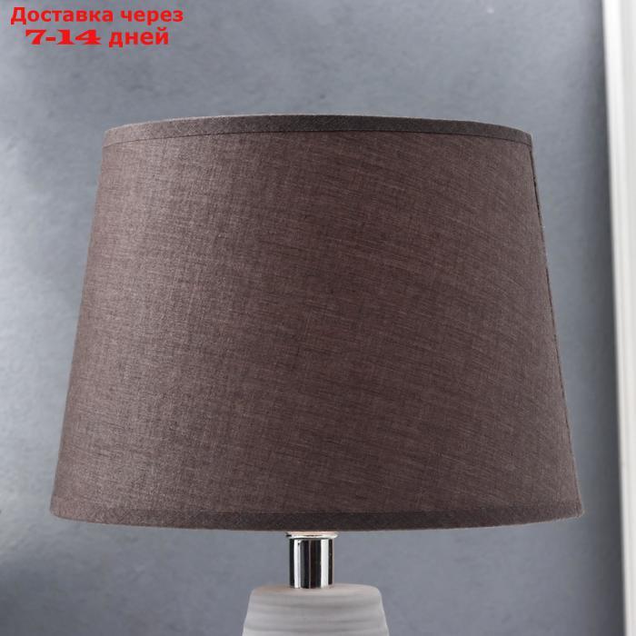 Лампа настольная 320616/1 E14 40Вт серый 19,5х19,5х32 см - фото 4 - id-p166608592