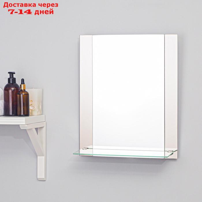 Зеркало, настенное, с полкой, 37×45 см - фото 1 - id-p185681930