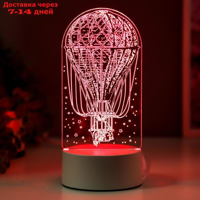 Светильник "Воздушный шар" LED RGB от сети 9,5х9,5х21 см - фото 3 - id-p183737802