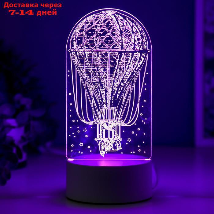 Светильник "Воздушный шар" LED RGB от сети 9,5х9,5х21 см - фото 5 - id-p183737802
