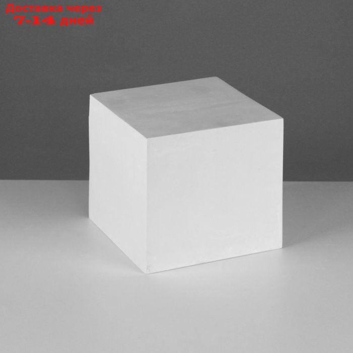 Геометрическая фигура, куб "Мастерская Экорше", 15 см (гипсовая) - фото 1 - id-p169428099