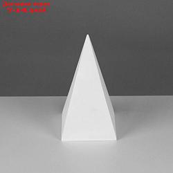Геометрическая фигура, пирамида 4-гранная "Мастерская Экорше", 20 см (гипсовая)