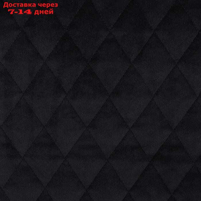Накидка на переднее сиденье, велюр, размер 55 х 150 см, черный с красным кантом - фото 2 - id-p136153381