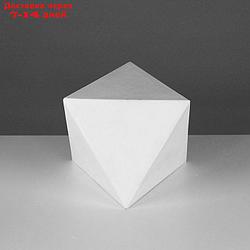 Геометрическая фигура, октаэдр "Мастерская Экорше", 15 х 18 см (гипсовая)