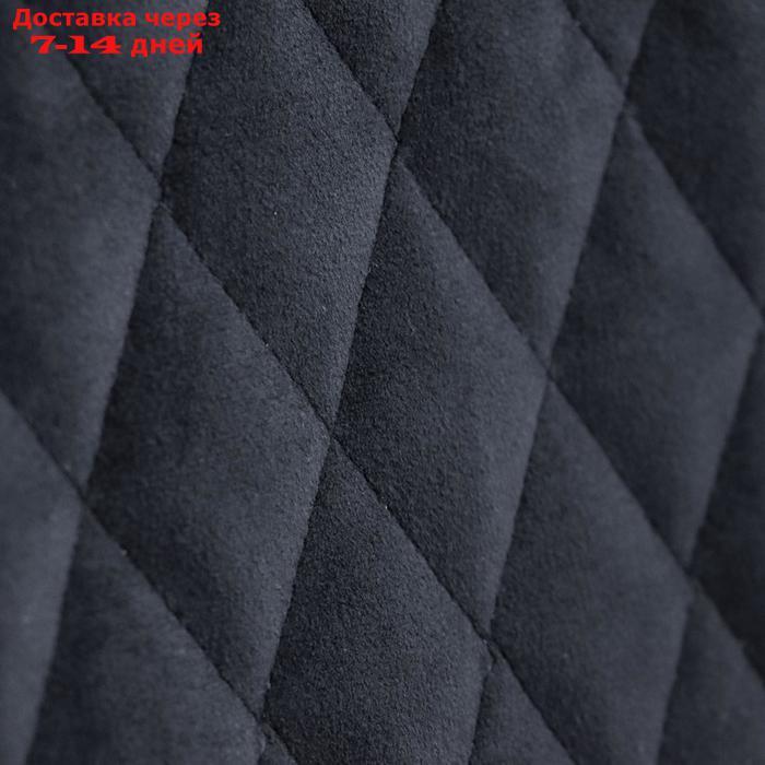 Накидка на переднее сиденье, велюр, размер 35 х 130 см, черный с красным кантом - фото 4 - id-p136153383