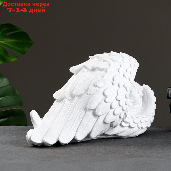 Фигура "Ангел в крыле большой" 19х40х23см, белый - фото 3 - id-p164159181