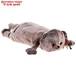 Мягкая игрушка-подушка "Кот", цвет серый, 40 см