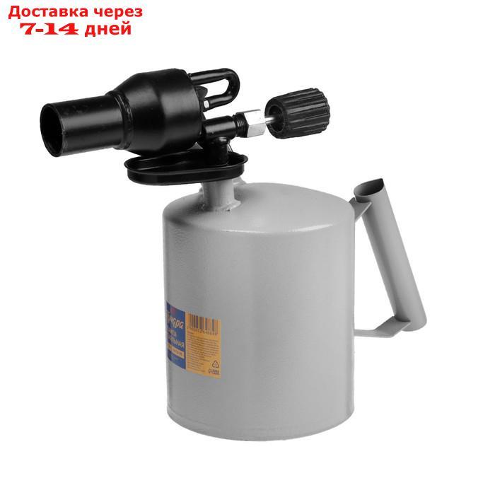 Лампа паяльная TUNDRA, форсунка высокого давления, АИ 92-95, расход менее 1.2 л/ч, 1.5 л
