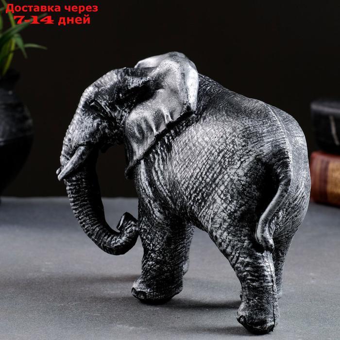 Фигура "Слон африканский" серебро 18х7х13см - фото 2 - id-p164159262