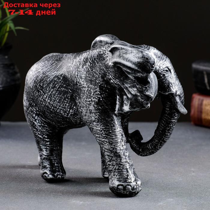 Фигура "Слон африканский" серебро 18х7х13см - фото 3 - id-p164159262
