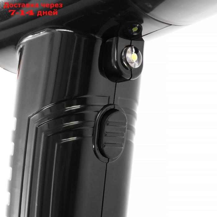 Пылесос автомобильный, 5 насадок, LED подсветка, 120 Вт, 12 В, черный - фото 3 - id-p156238919