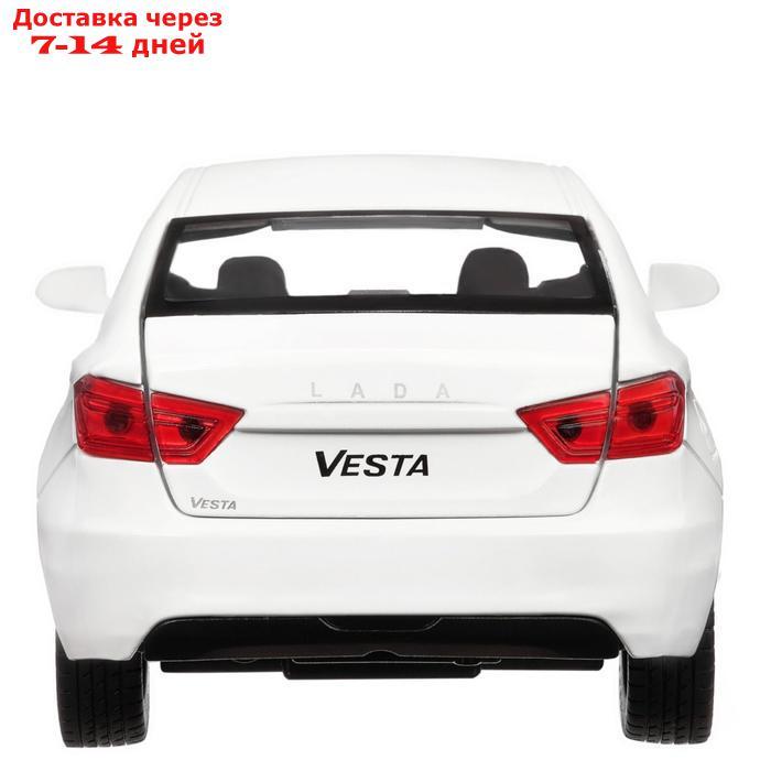 Машина металлическая "Lada Vesta седан" 1:24, цвет белый, открываются двери, капот, багаж, световые и звуковые - фото 3 - id-p181603203