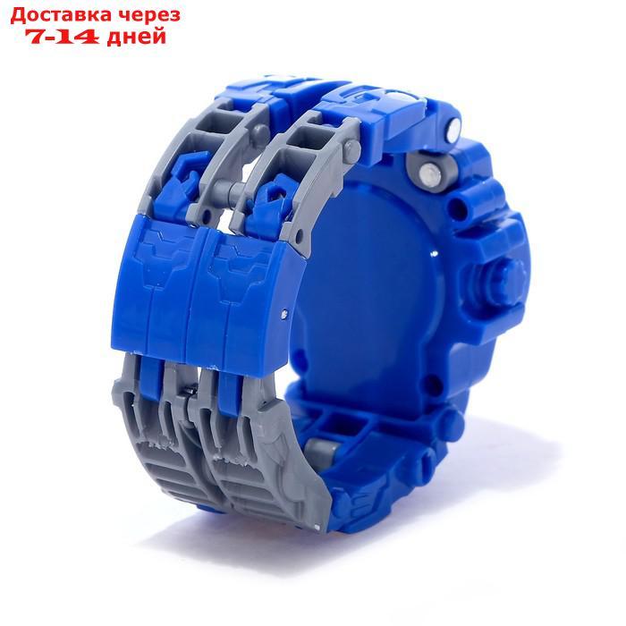 Робот "Часы", трансформируется, с индикацией времени, цвет синий - фото 6 - id-p183737576