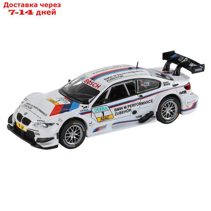 Машина металлическая BMW M3 DTM 1:32, инерция, световые и звуковые эффекты, открываются двери, цвет белый - фото 3 - id-p174332989