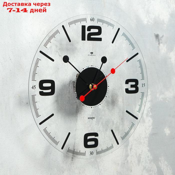Часы настенные "Стиль 1" прозрачные, открытая стрелка, d=30 см - фото 2 - id-p168458429