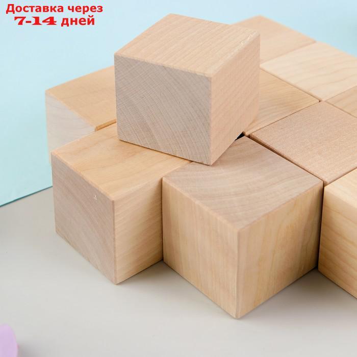 Кубики Неокрашенные, 12 шт., размер кубика: 3,8 × 3,8 см - фото 2 - id-p175555838