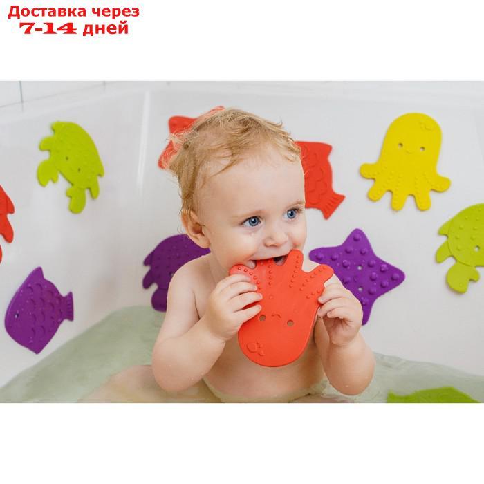 Набор антискользящих мини-ковриков для ванны 12 шт., цвет МИКС - фото 4 - id-p172824625
