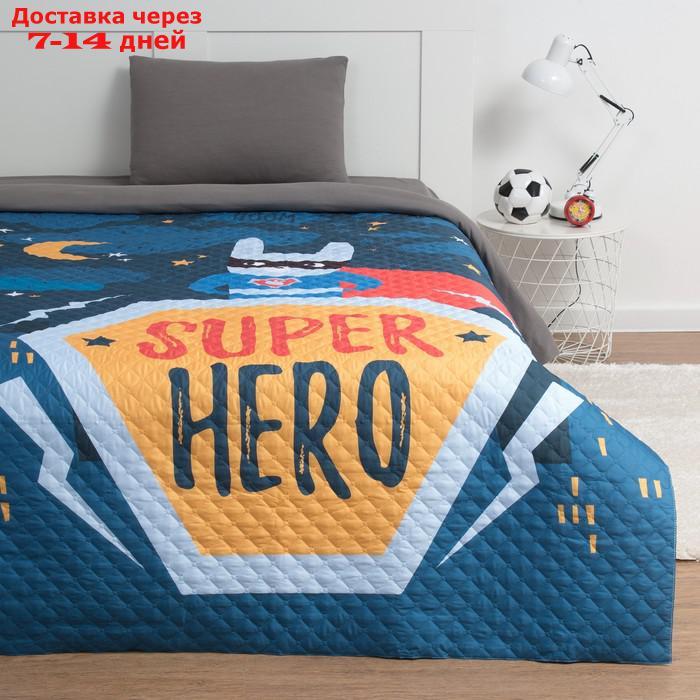 Покрывало "Этель" 1,5 сп Super hero, 145*210 см, микрофибра - фото 1 - id-p156256103