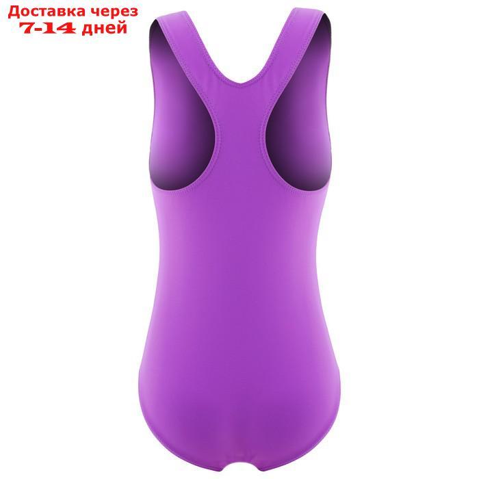 Купальник для плавания сплошной, фиолетовый, размер 34 - фото 3 - id-p183309205
