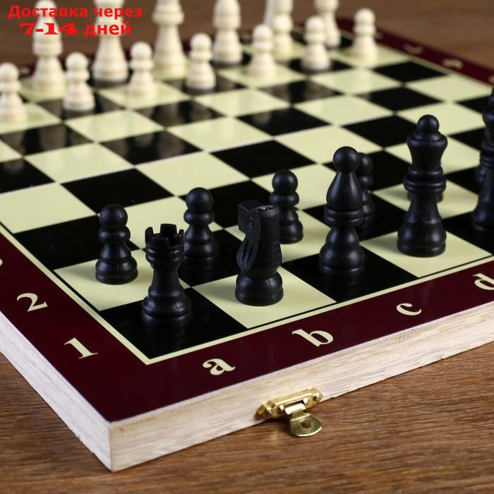 Игра настольная "Шахматы", доска дерево 39х39 см - фото 2 - id-p99887777