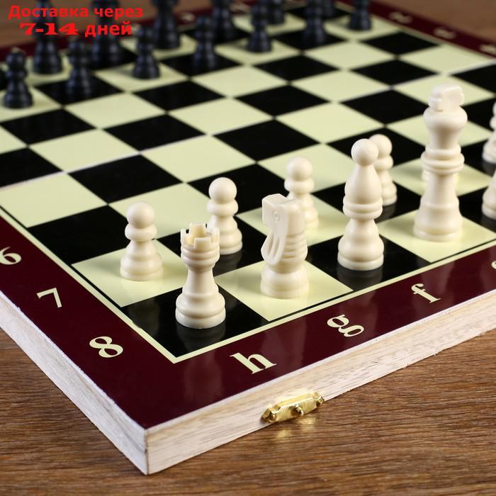 Игра настольная "Шахматы", доска дерево 39х39 см - фото 3 - id-p99887777