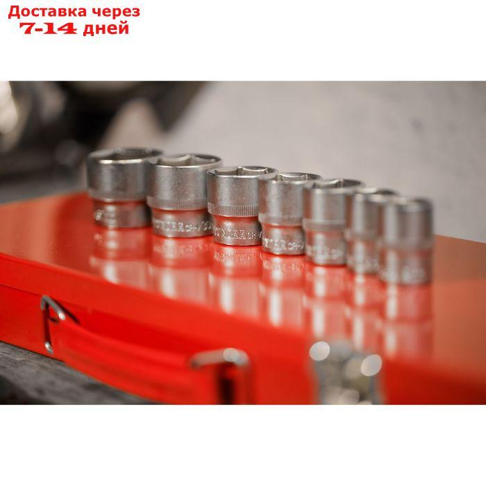 Набор инструментов в металлическом кейсе TUNDRA, автомобильный, CrV, 1/2", 24 предмета - фото 3 - id-p99892632