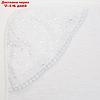 Полотенце-уголок для крещения, размер 100*100 см, цвет белый К40, фото 2