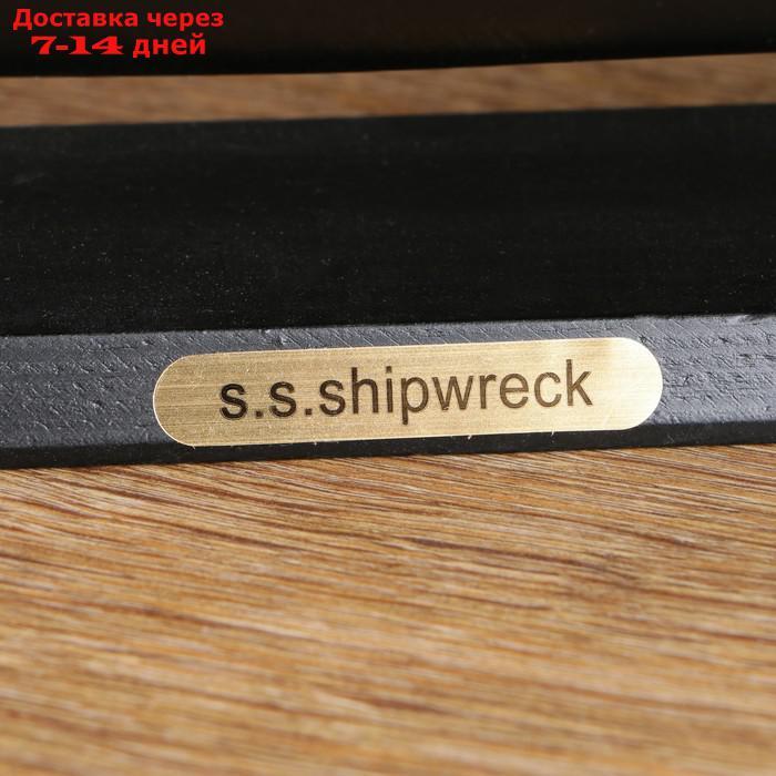 Корабль "Золотая лань", черные паруса, 50х9х45 см - фото 7 - id-p177342194