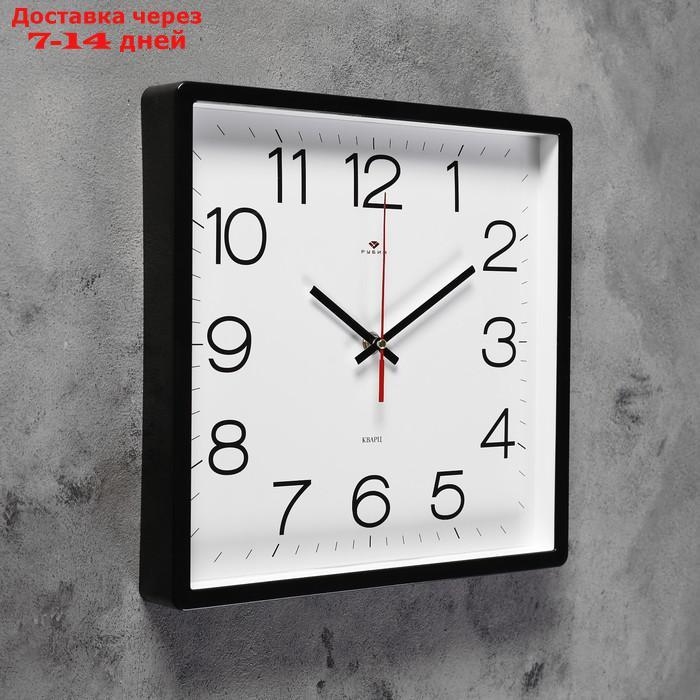 Часы настенные квадратные "Классика", 30х30 см черные - фото 2 - id-p162858895